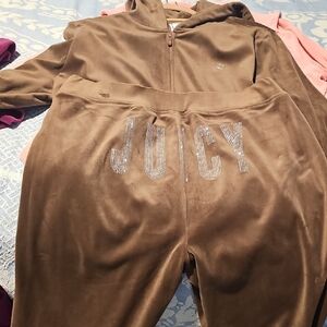 Juicy Couture Chocolate Velour Joggers